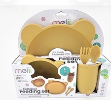 MELII - 5PCS CELLULOSE FEEDING MEAL SET, BEAR
