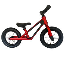 Balance Bike RED, Lightweight Aluminium  12" 18mth-5ys. Toddlers No Pedal Bike