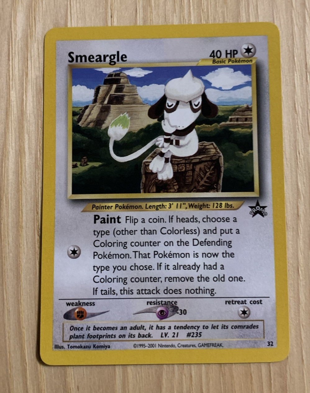 SMEARGLE 2001 POKEMON BLACK STAR PROMO CARD #32 NM