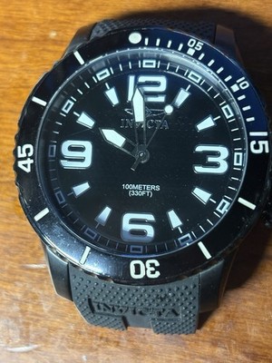 Invicta Tritnite Model 1674 Mens Black Watch 100M Flame Fusion Parts Repair