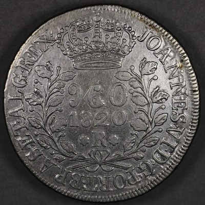 1820 R Brazil Silver 960 Reis