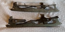 Antique Ice Skates Metal Clamp On Marked Halifax Pattern STAR CLUB SKATE No. 5