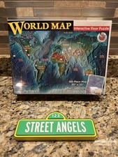 World Map Interactive 100 Piece Floor Jigsaw Puzzle Plus 21 Geography Cards