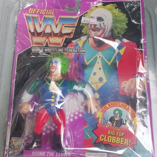 1993 Hasbro WWF Doink The Clown Purple Cardback Un...