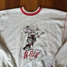 Vintage UNLV Running Rebels Embroidered Crewneck Sweatshirt XL NCAA 90s