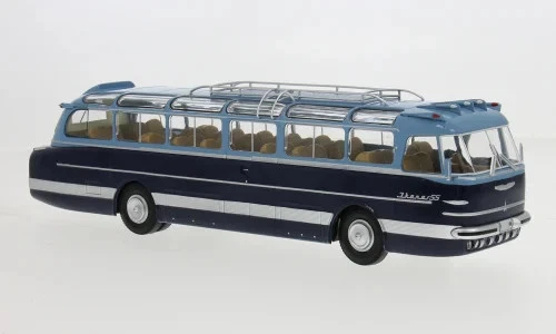 Ikarus 55-53 Bus 1953 hellblau dunkelblau Modellauto 1:43 Premium ClassiXXs