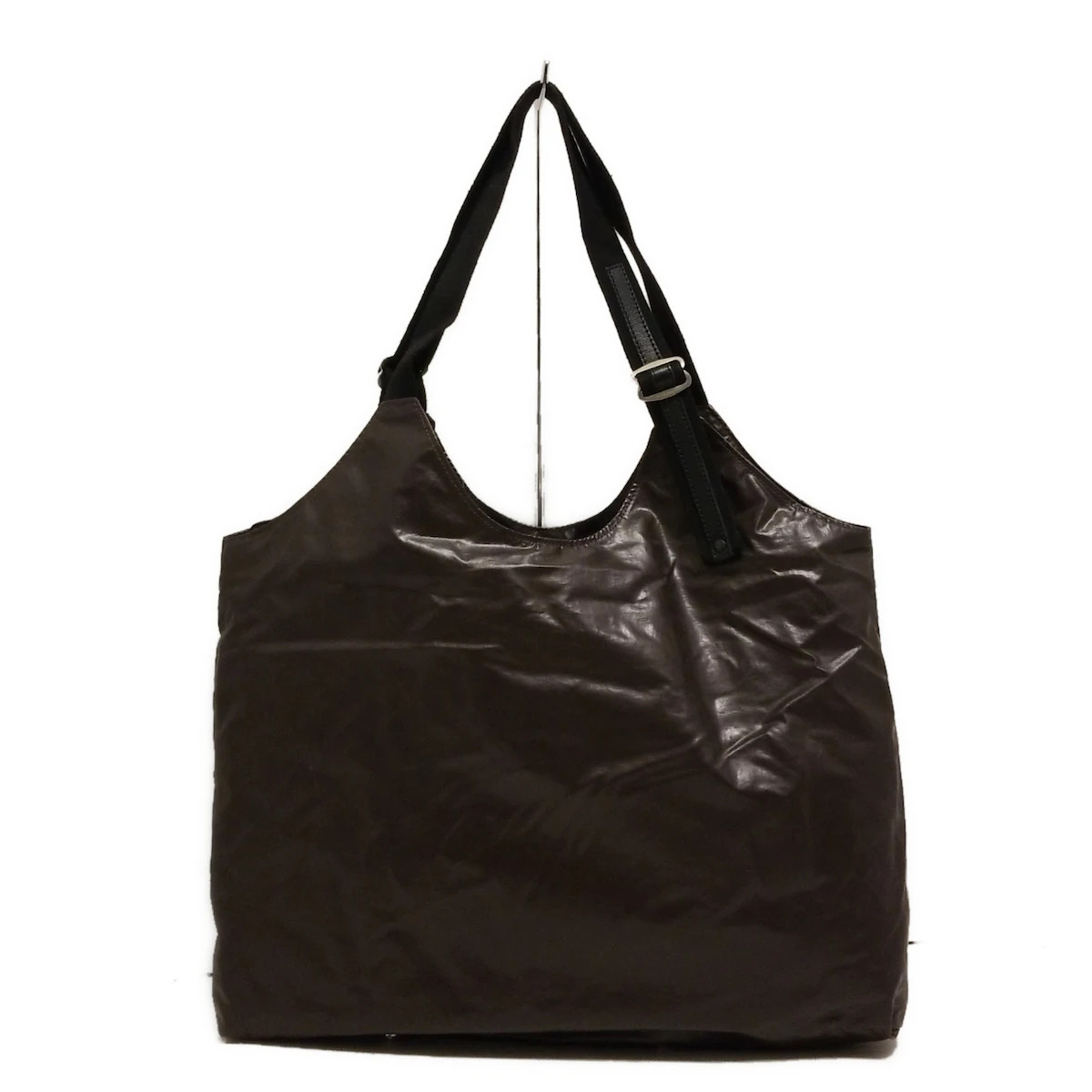 Auth jack gomme - Dark Brown Black Chemical Fiber Shoulder Bag