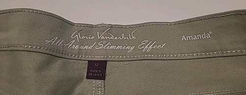 Neu mit Etikett Gloria Vanderbilt Amanda Denim Damen-Caprihose klassischer Bund hellfarn Größe 12 - Bild 6 von 11