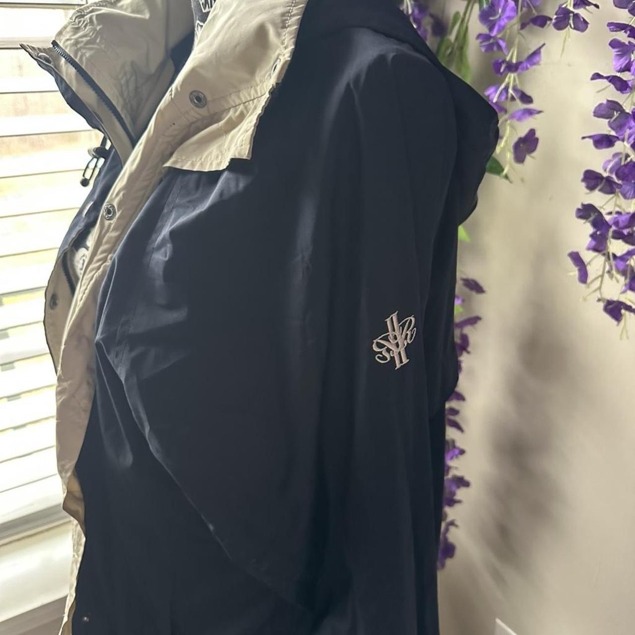 Johnston & Murphy Destinations Jacket Navy Tan Lightweight Coat Men’s M - second product detail image