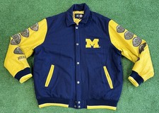 Vintage Michigan Wolverines National Champions Jacket G-III Size XXL Blue Vtg