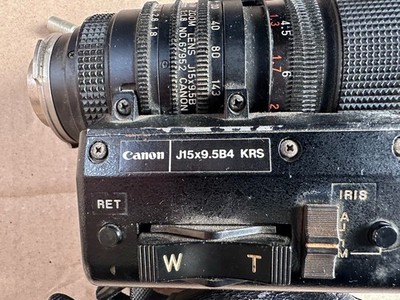 Canon J15x9.5B4 KRS 9.5–143mm f/1.8 B4 ENG Broadcast Zoom Lens w/ Servo