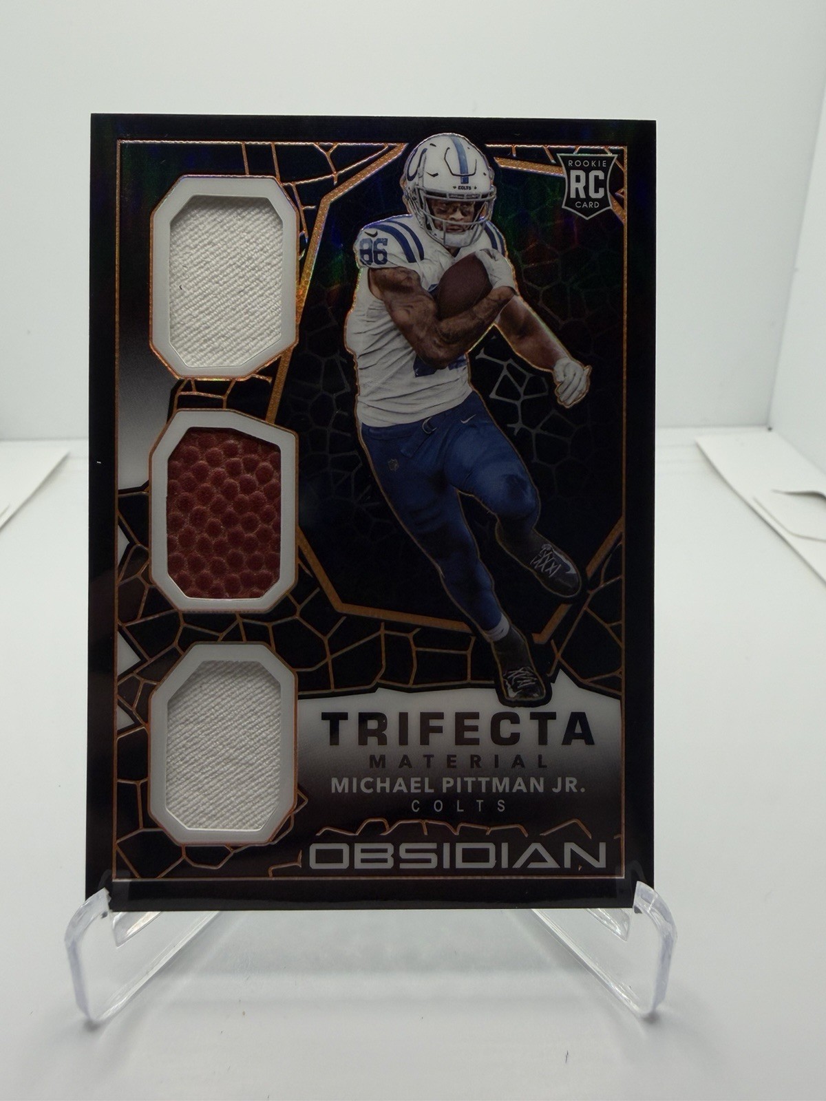Michael Pittman Jr. Panini Obsidian Trifecta Material #TM14 Base