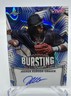 2025 Leaf Vivid Baseball Joshua Kuroda-Grauer Athletics Blue Bursting Auto 6/6