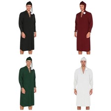 Mens Dress Holiday Nightgown Vintage Robe Party Pajama Victorian Nightshirt