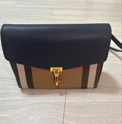 BURBERRY Shoulder Bag Nova Check Navy Crossbody