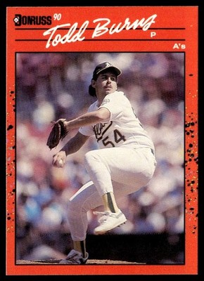 1990 Donruss Todd Burns Oakland Athletics #446
