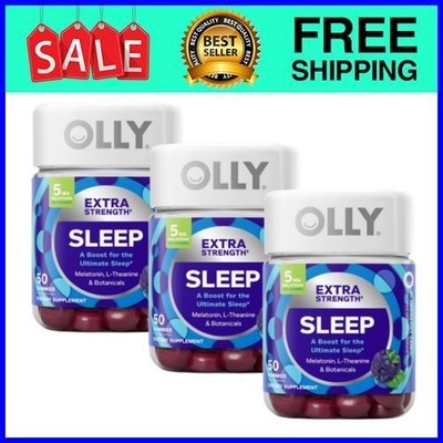 OLLY Extra Strength Sleep Gummies 5mg 50 Ct 3-Pack Ships from USA