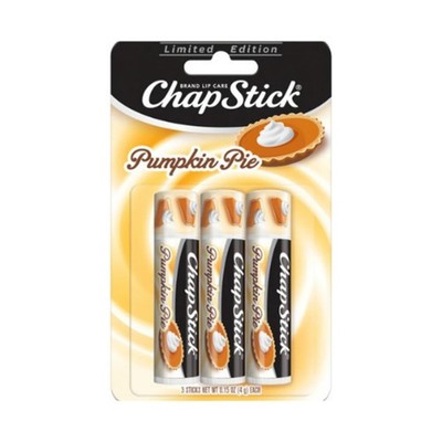 Lippenbalsam Kürbiskuchen ChapStick 3er Pack Feuchtigkeitspflege für Lippen