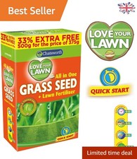 Love Your Lawn Grass Seed 500g - High Germination, Ready to Use for Full Sun 19.98 per kilo