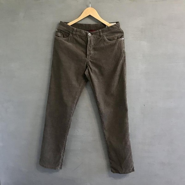 Herren Brunello Cucinelli Jeans Braun Baumwolle 31 / M /