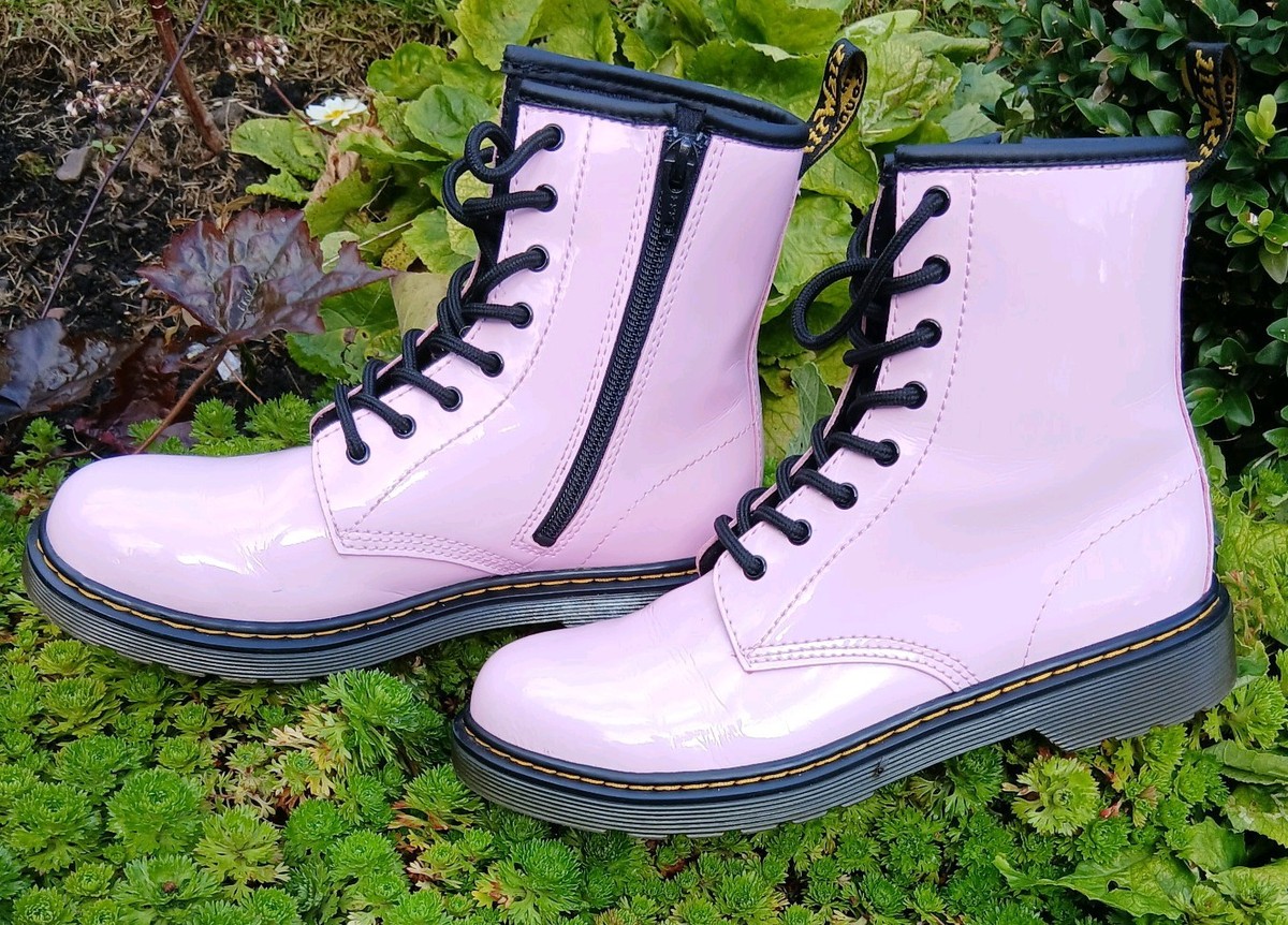 Dr Martens Pink Boots Uk Size AW501 zips&laces, worn twice