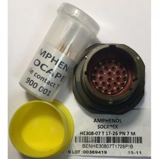 Amphenol Souriau HE308-07T17-26PN7M Contact circulaire aux normes MIL 26pos. Mal