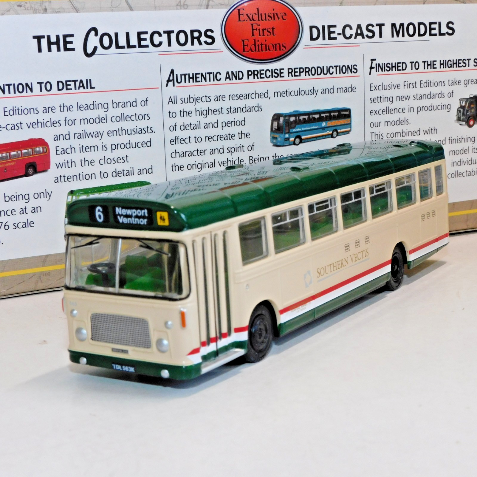 EFE BRISTOL RELL BUS SOUTHERN VECTIS ROUTE 6 NEWPORT 1/76 25105