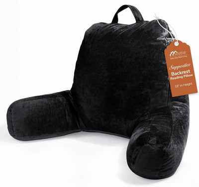 Reading Pillow, Velvet Back Pillow for Bed Sitting Up, Adult Back-Rest Support C