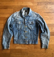 Lee 101 J giacca denim vintage USA anni 60 traforata piccola
