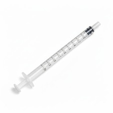 20x Syringe 1ml Disposable Plastic Syringes | Individually Wrapped | Free Return