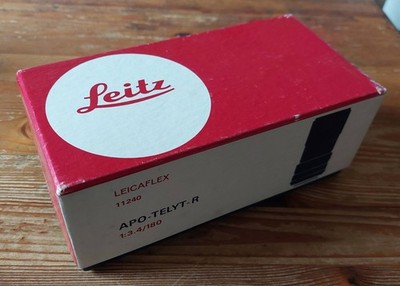 Leitz - Leica Apo-Telyt-R 1:3,4/180mm - Leicaflex 11 240 -  ''NUR DIE OVP''