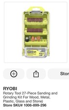 RYOBI Rotary Tool 27-Piece Sanding and Grinding Kit