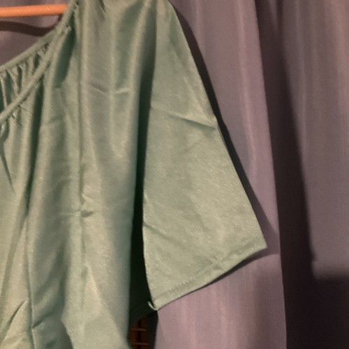 Only Necessities Plus Size 2-Pack Long Silky Gowns TEAL&BLUE - 第 7/11 張圖片