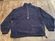 PENDLETON men's S small blue 1/2 zip Sherpa Fleece Pullover Sweater outdoors WOW