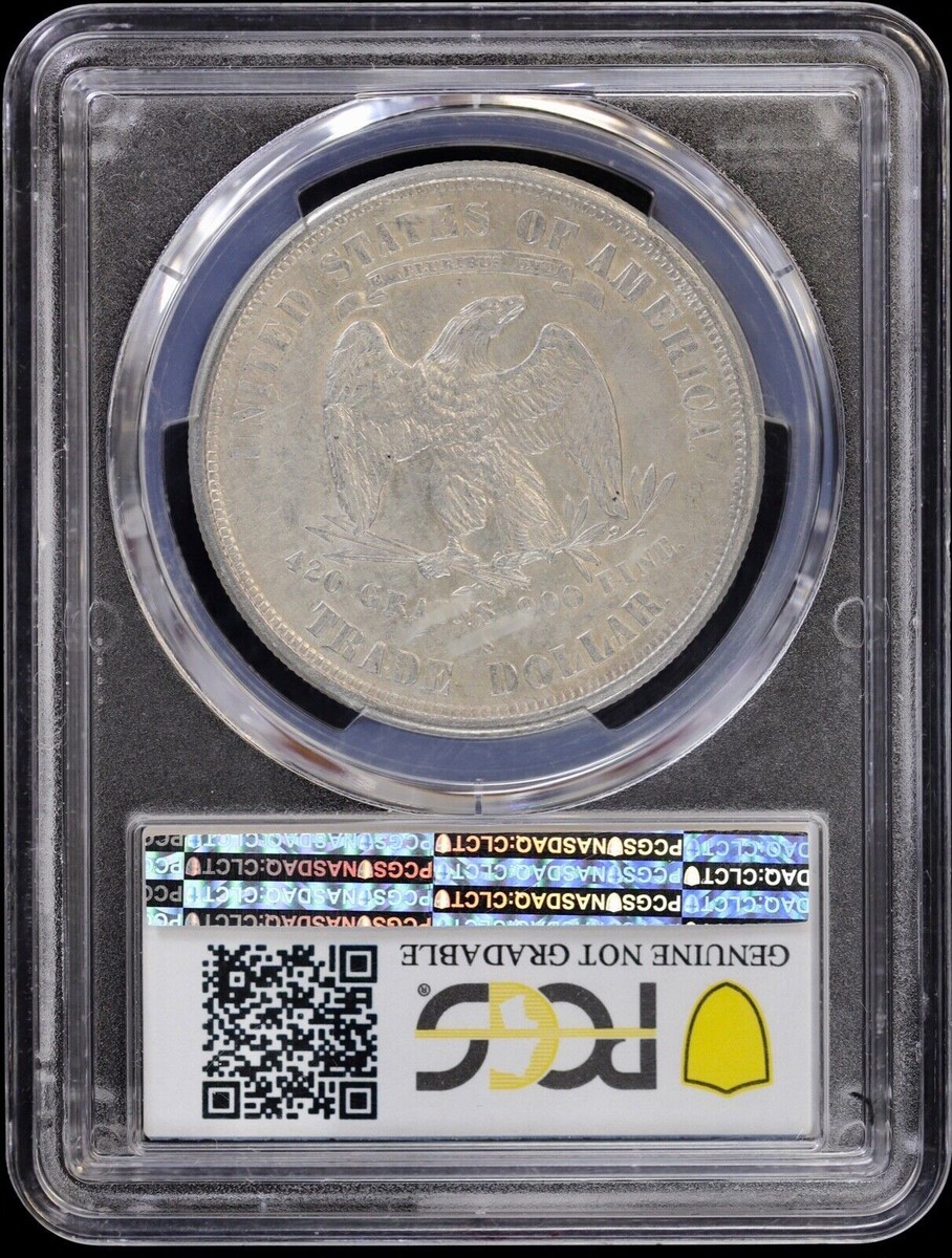 1875-S T$1 Silver Trade Dollar PCGS Genuine AU Detail | eBay