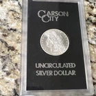 Morgan Silver Dollar $1 Coin, Silver, Uncirculated, Carson City Mint, U.S. Mint