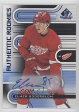 2022-23 Upper Deck SP Game Used Authentic Rookies Blue Elmer Soderblom Auto 0i5j