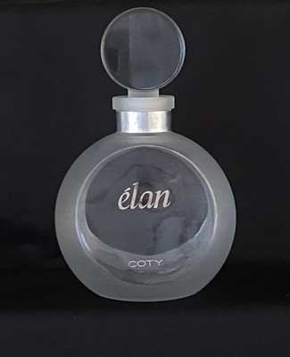 Large VTG COTY Elan Perfume Dummy/Factice Glass Decanter/Bottle Made in France