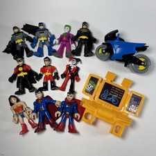 Lote de figuras Fisher Price Imaginext DC Superman Wonder Woman Batman Joker Robin