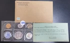 1958 Proof Silver Set in Envelope w/COA Writing on Envelope