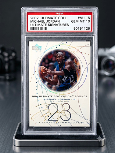 2002 Upper Deck Ultimate Collection Michael Jordan Auto PSA 10 GEM GOLD INK AUTO