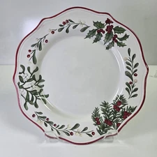 Better Homes and Gardens Winter Forest Dinner Plate 11" ~ imperfect