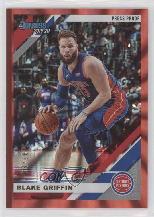 2019-20 Panini Donruss Press Proof Red Laser 97/99 Blake Griffin #59 1q2