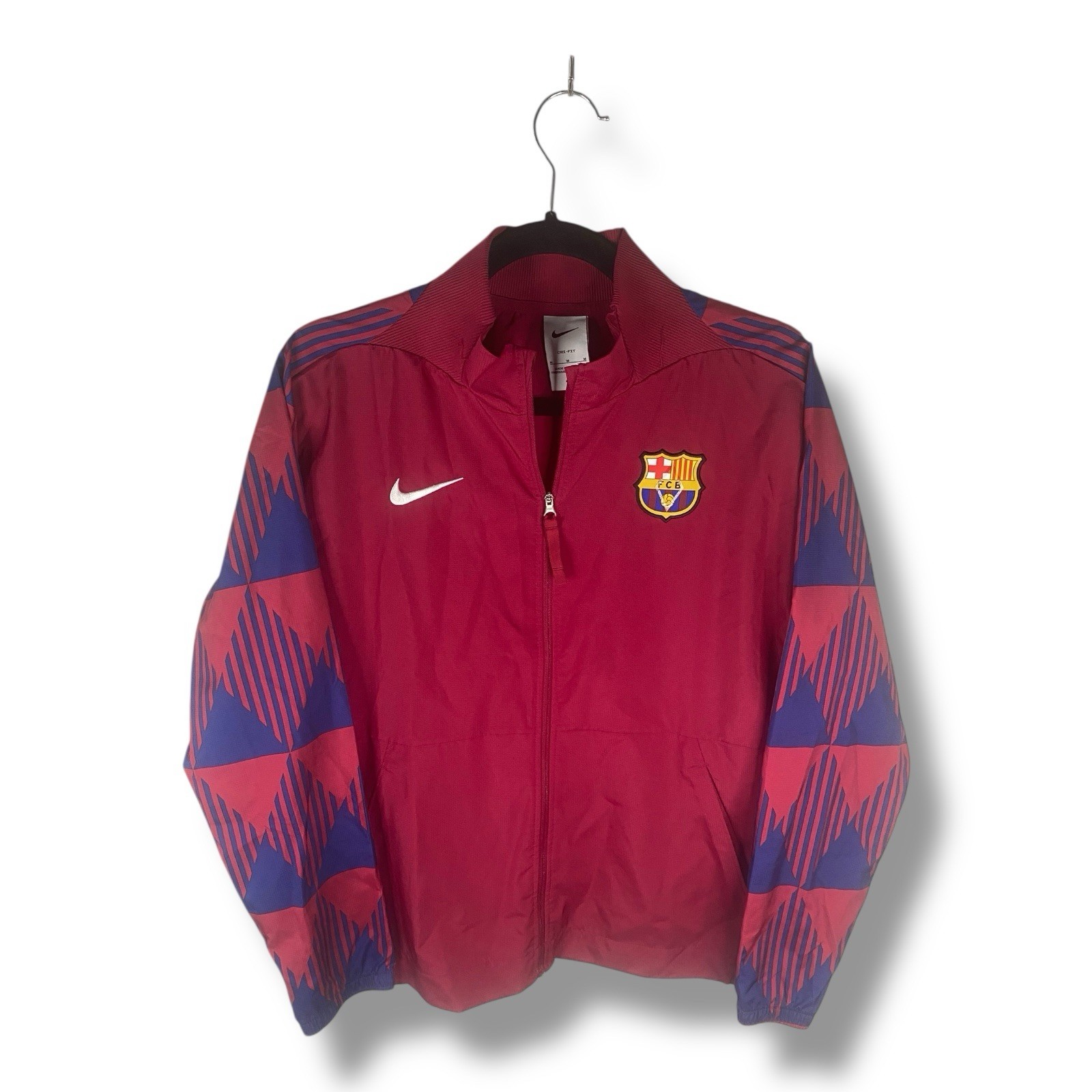 SACAI X NIKE Giacca Nike Dri Fit Donna Fc Barcelona Calcio Rosso Inno Taglia Media