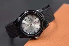 Military Tactical Watch for Men Sport Scout Army Gentleman Black w white basel
