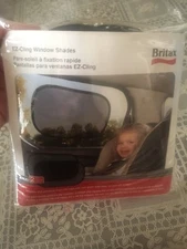 NIP Britax EZ-Cling Window Shades 2 Pack Black