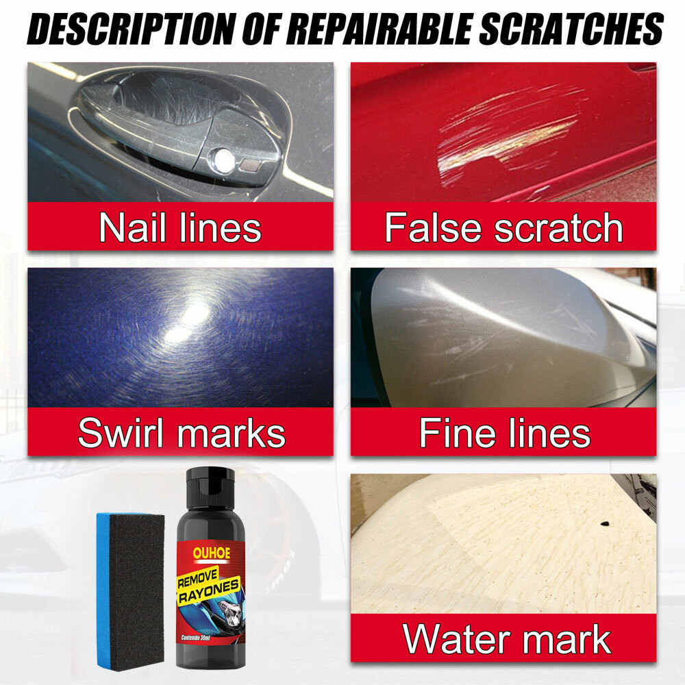 Scratch Remover, Wax and Shine Products