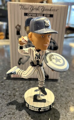 NY YANKEES STADIUM DEREK JETER CAPTAIN AMERICA BOBBLEHEAD