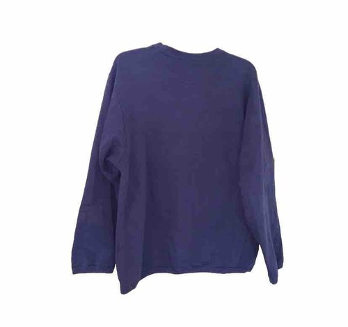 VINTAGE 80S ESPRIT SPORTIV NAVY BLUE SWEATSHIRT SMALL JEANS SUMMER UNIVERSITY - Picture 2 of 7