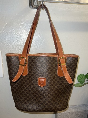 celine vintage macadam bucket bolsa